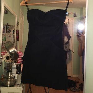 Little black strapless dress